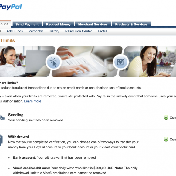 Cek Status Akun Paypal Telah Verified