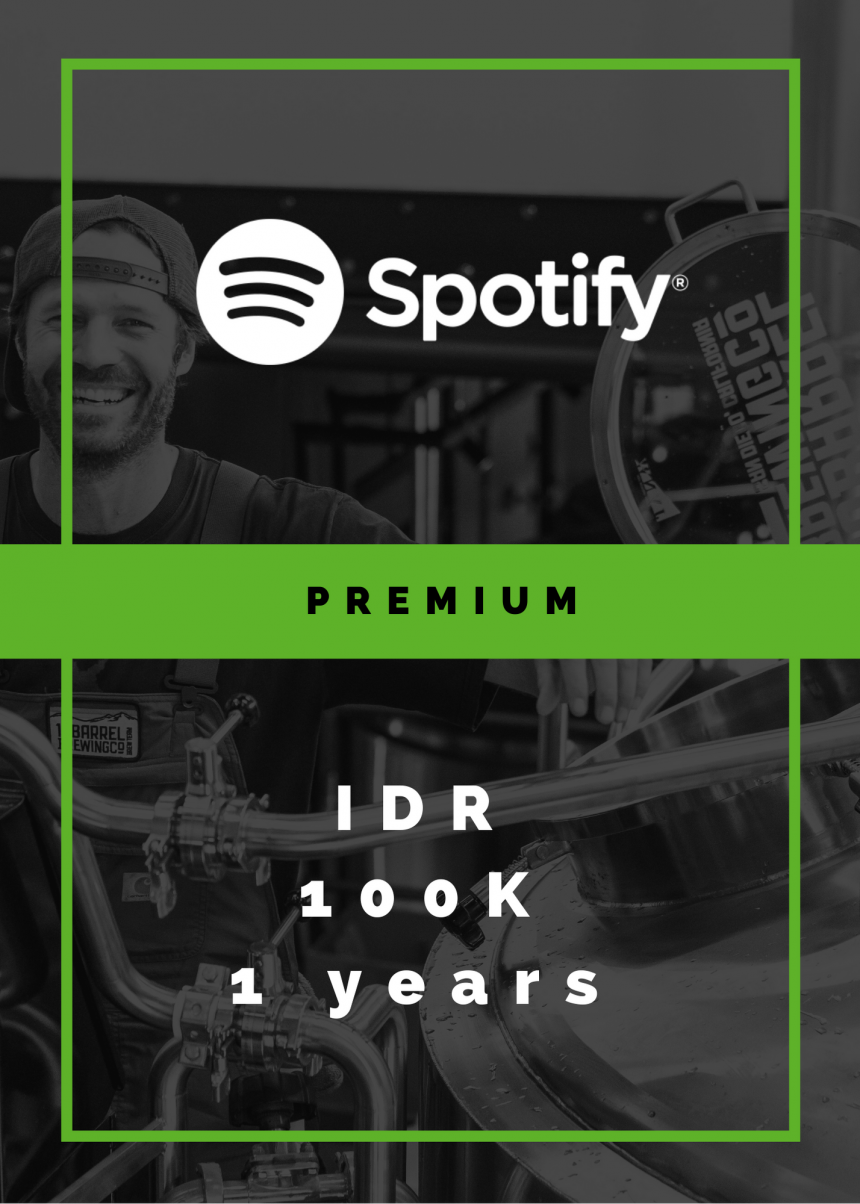 Jual Spotify Premium Legal 1 Tahun – Rp 100.000